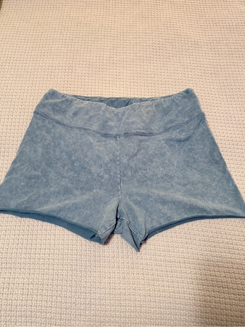 Offline by Aerie High-Rise “mineral wash” Blue Women's bike Shorts women’s XL